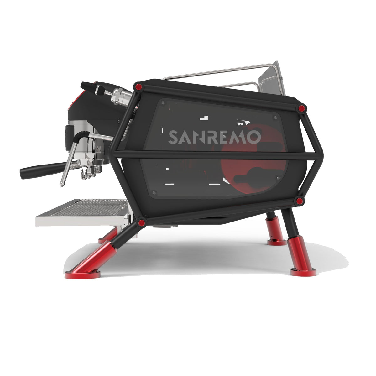 Sanremo Café Racer Naked 2 Group Volumetric Espresso Machine - Black/R