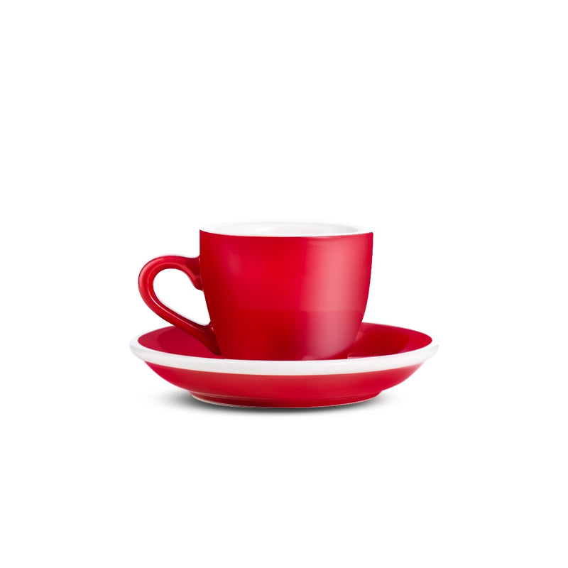 Egg Style Espresso Cup & Saucer (2.7oz/80ml) - Set of 2