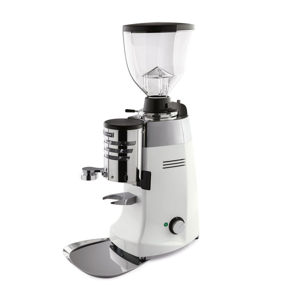 mazzer robur s automatic white espresso grinder doser