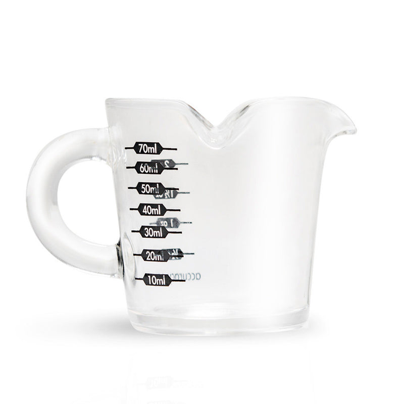 barista basics triple spout shot glass 