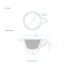 lino appuccino cup and saucer diagram
