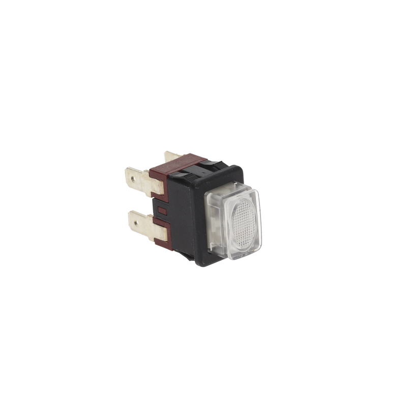 White Two Pole Push Button Switch