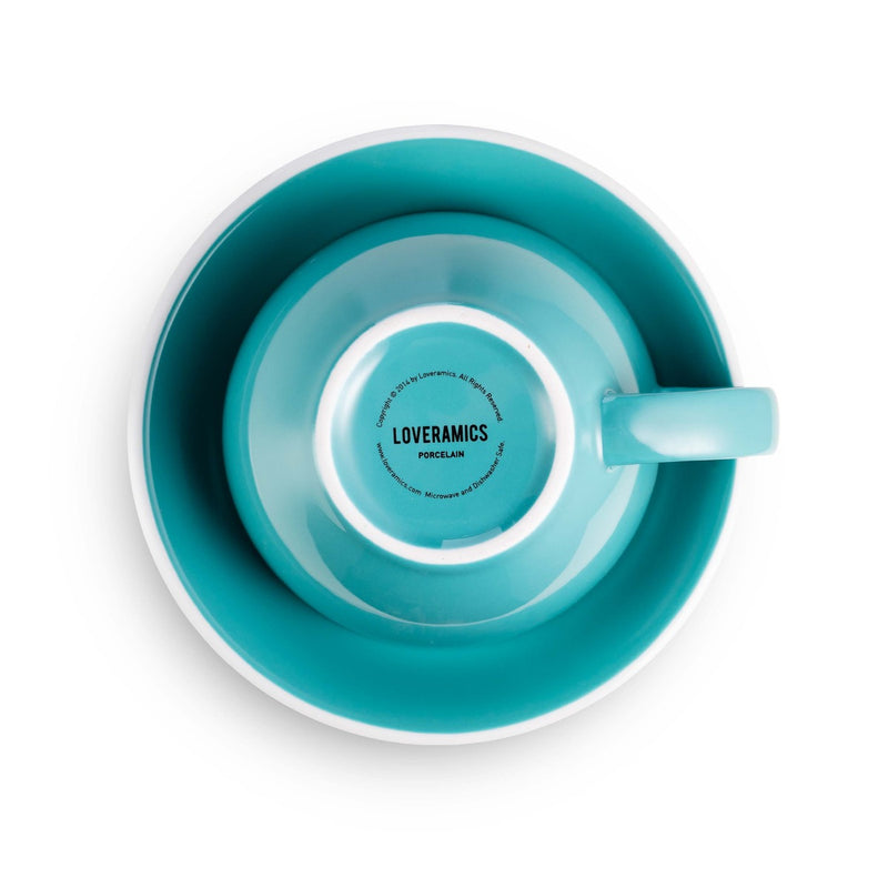 Egg Style Latte Cup & Saucer (10oz/300ml) - Set of 2