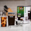 toddy artisan cold brew coffee set drink display