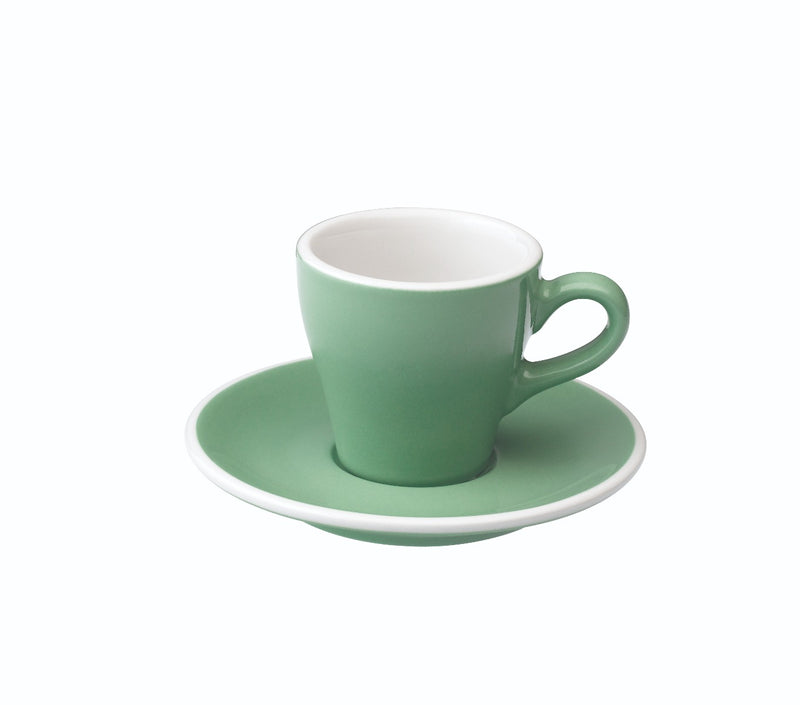 Tulip Style Espresso Cup & Saucer (2.7oz/80ml) - Set of 2