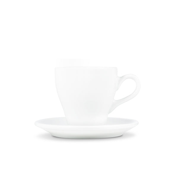 Loveramics Tulip Style Cappuccino Cup & Saucer - White (6oz/180ml)