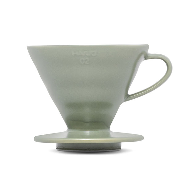 hario v60 02 dripper oiled green color