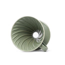 hario v60 02 dripper oiled green color