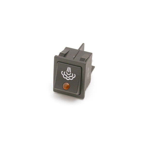 Black on/off Steam Switch With Orange Light and Steam Symbol