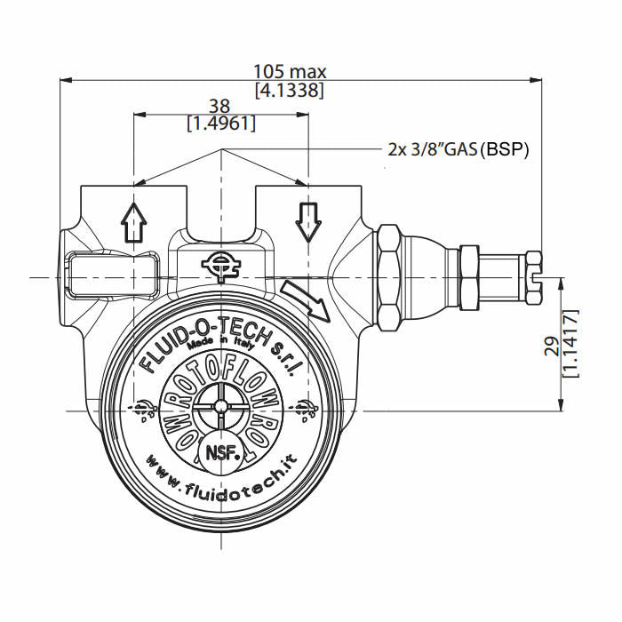 Fluid-o-Tech Rotoflow Rotary Vane Water Pump