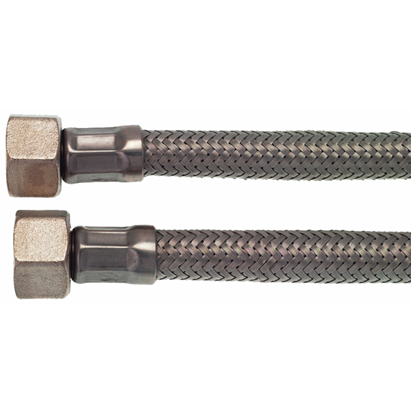 3/8" F X 3/8" F BSP 50 cm Stainless Steel Flex Line Hose (Special Order Item)