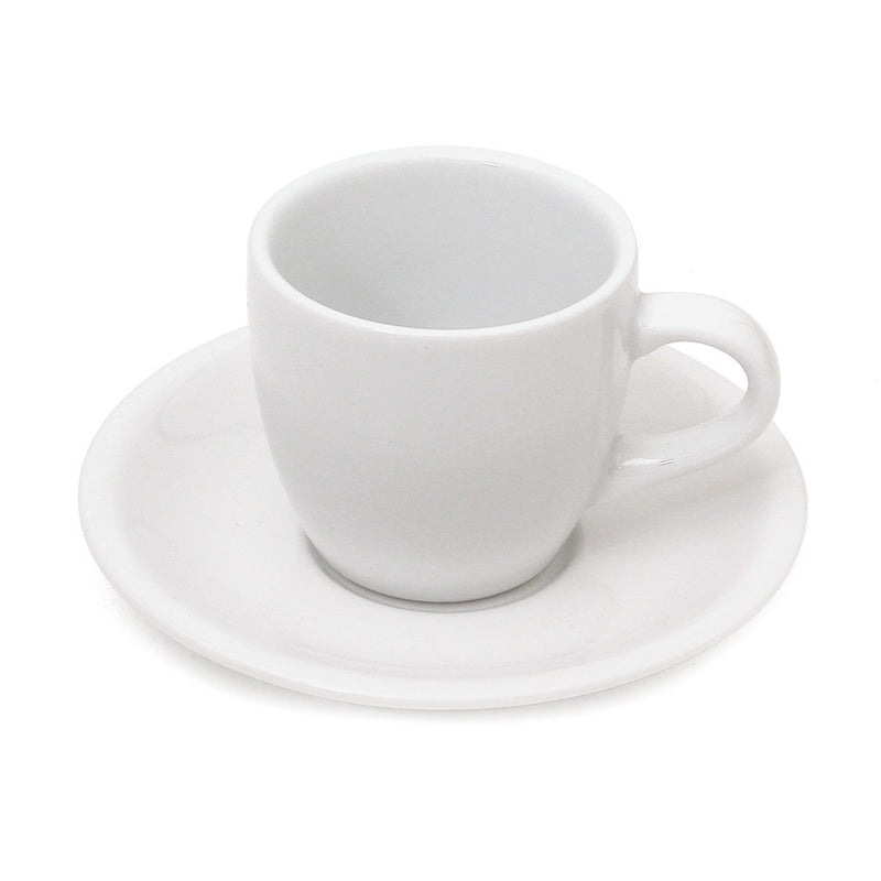 Stackable 5oz Espresso Coffee Cups With Saucers and Stand - Set of