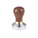 Barista Basics Design 5 Walnut Espresso Tamper - 57mm, Convex