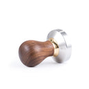 Barista Basics Design 5 Walnut Espresso Tamper - 57mm, Convex