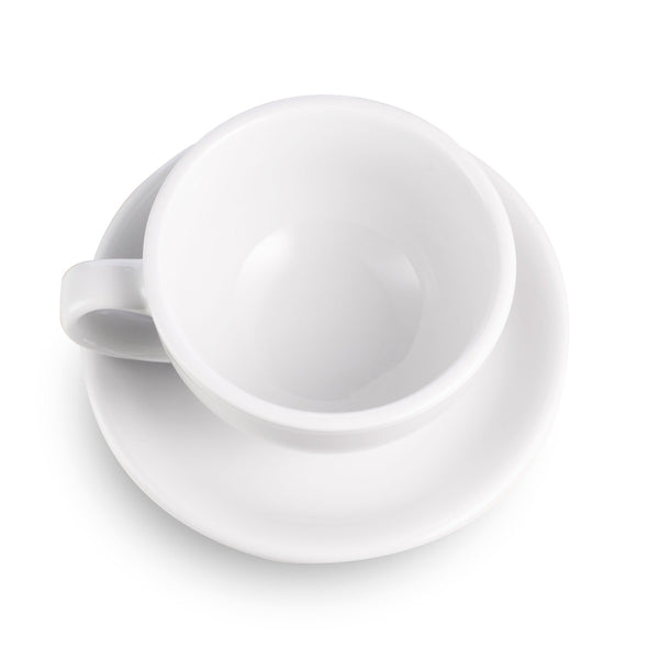 Loveramics Egg Style Latte Cup & Saucer - White (10oz/300ml)
