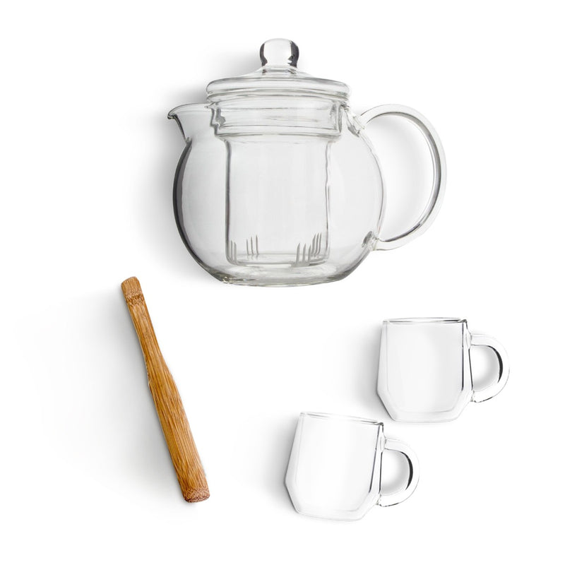 Yama Glass Blooming Teapot w/ Infuser Tea Brew Kit - 22oz