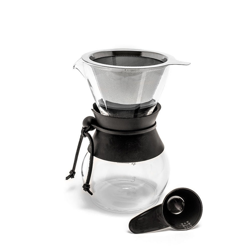 Yama Glass Drip Pot Kit w/ Heat Sleeve - 20oz