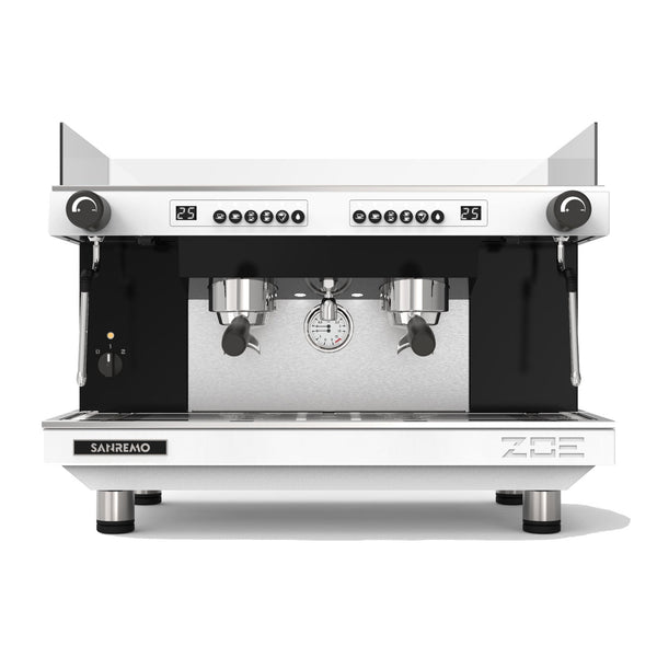 zoe competition 2 group espresso machine white