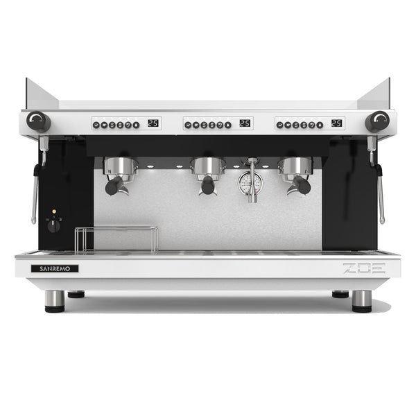 zoe competition tall 3 group espresso machine white