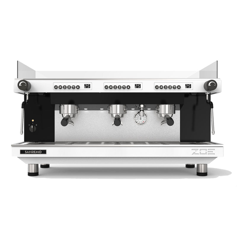 zoe competition 3 group espresso machine white